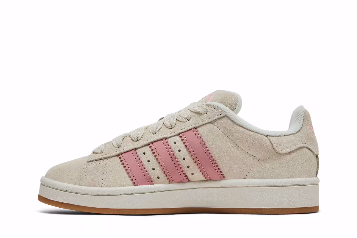 adidas Women's Campus 00s Cream White Wonder Mauve, view 4