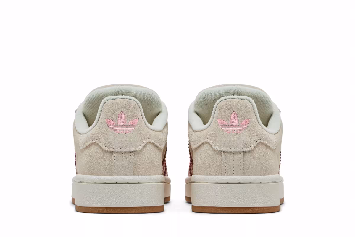 adidas Women's Campus 00s Cream White Wonder Mauve, view 7