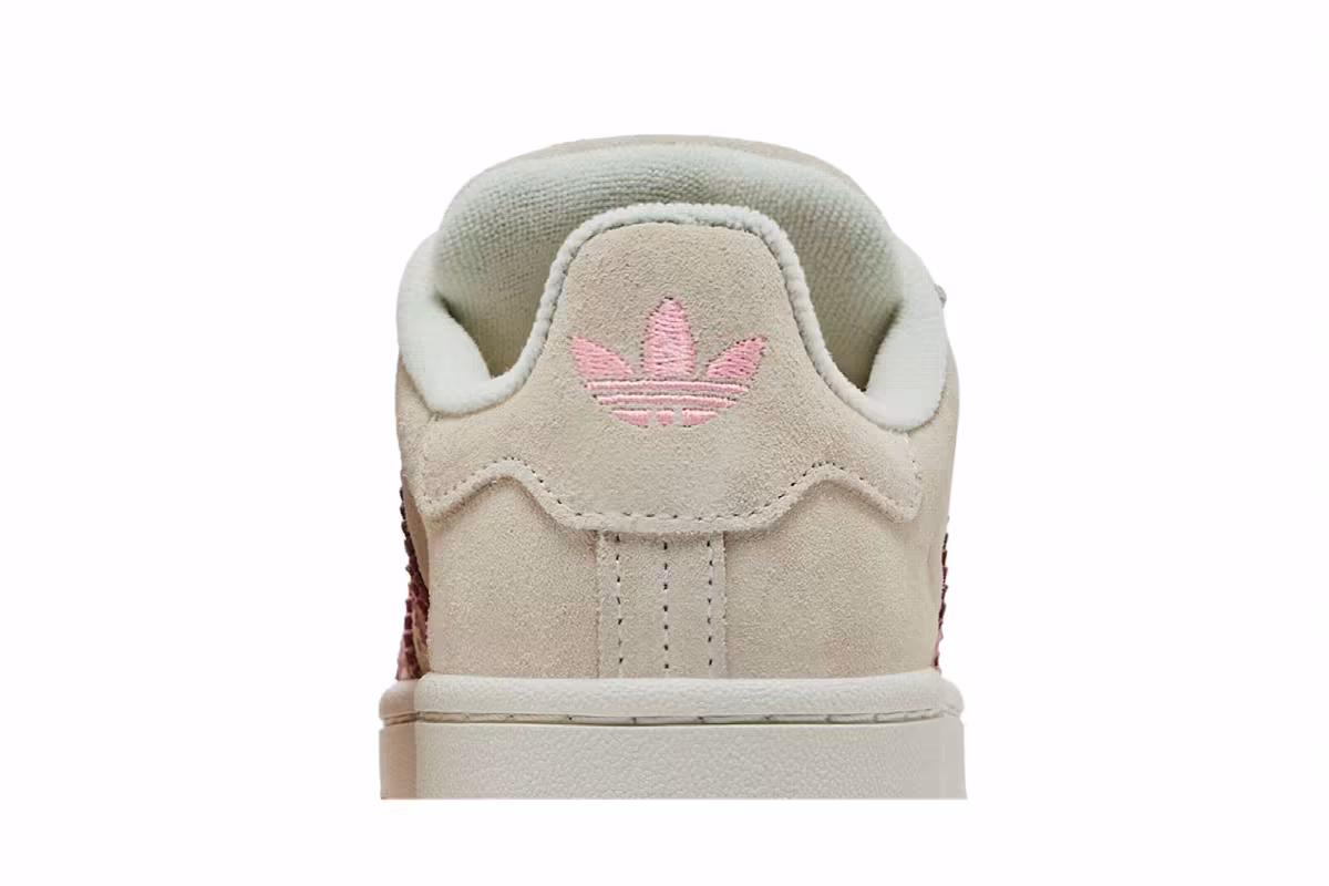 adidas Women's Campus 00s Cream White Wonder Mauve, view 8