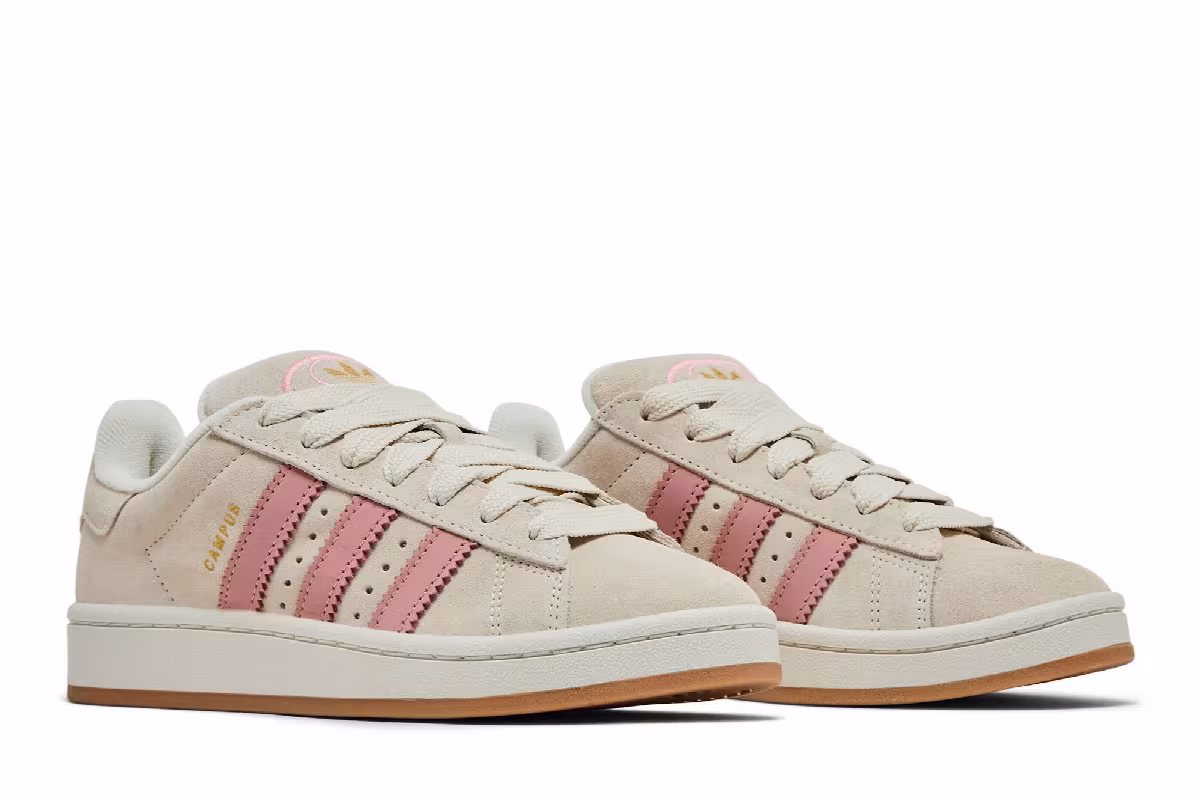 adidas Women's Campus 00s Cream White Wonder Mauve, view 9