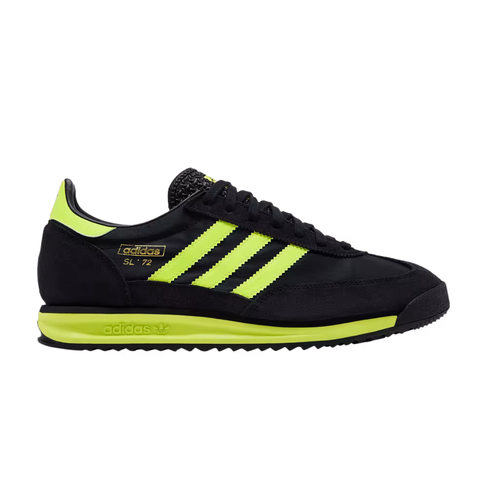 adidas SL72 RS Black Solar Yellow