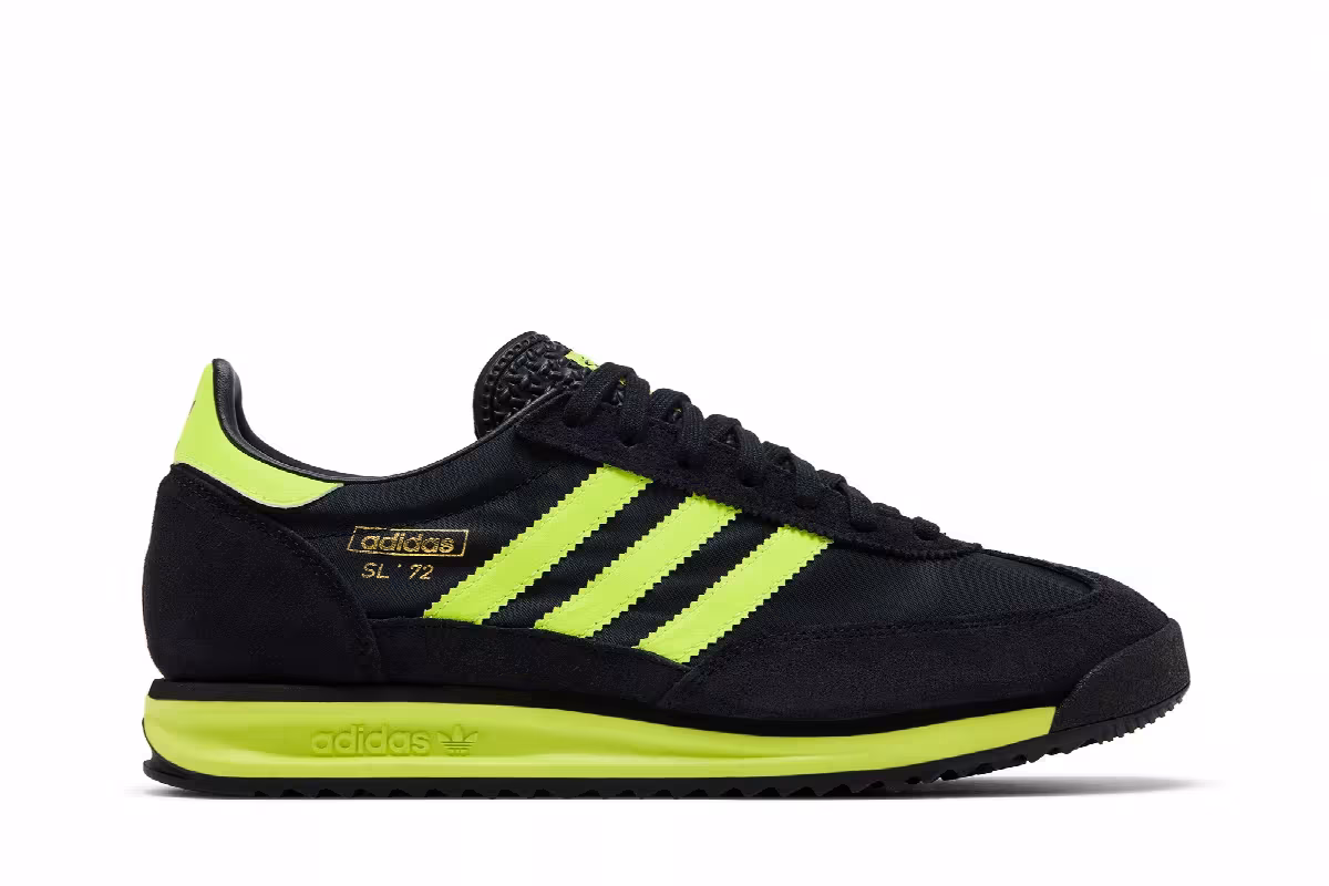adidas SL72 RS Black Solar Yellow, view 2