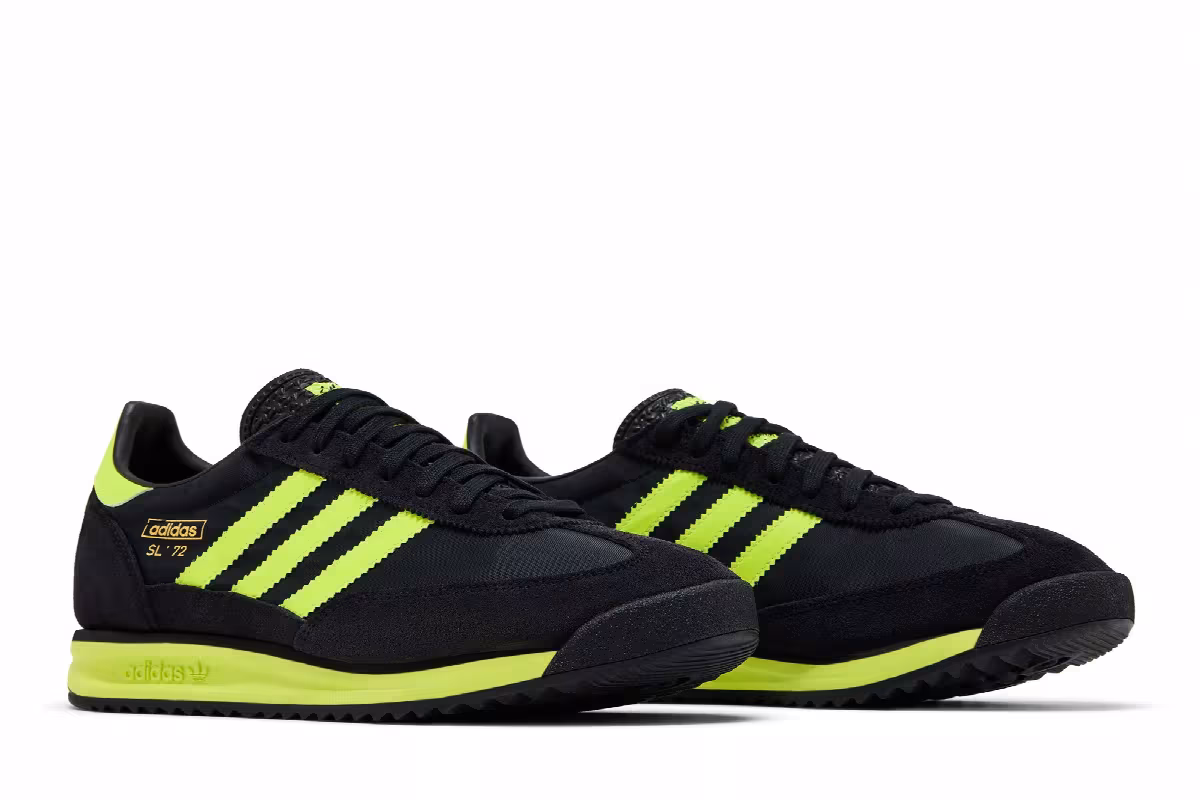 adidas SL72 RS Black Solar Yellow, view 9