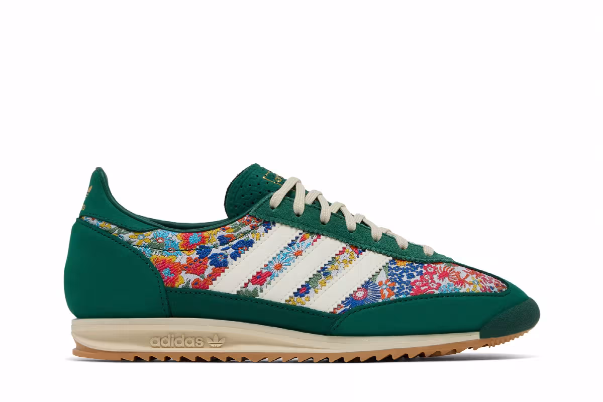 Liberty London x adidas Women's SL72 OG Floral Embroidery, view 2