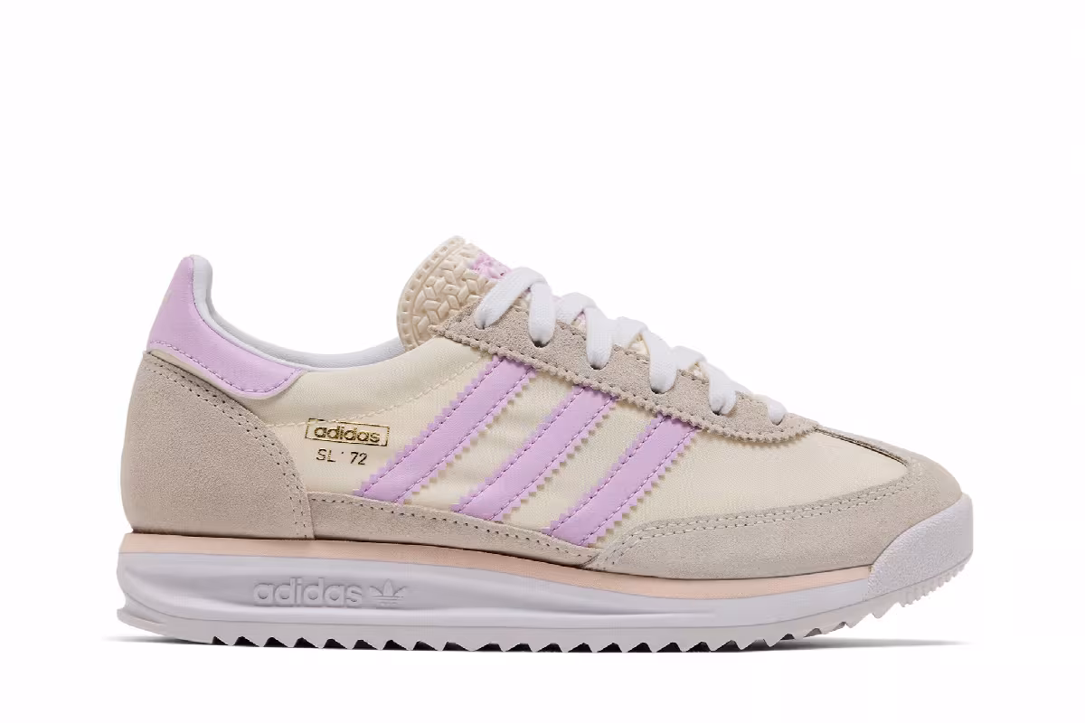 adidas SL72 RS J Chalk White Bliss Lilac, view 2