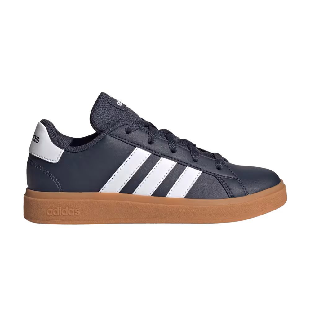 adidas Grand Court Lace-Up K Shadow Navy White Gum