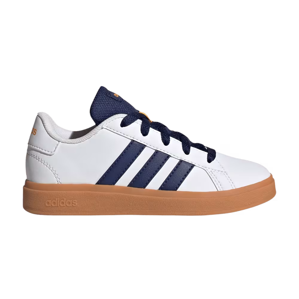 adidas Grand Court Lace-Up K White Dark Blue Gum
