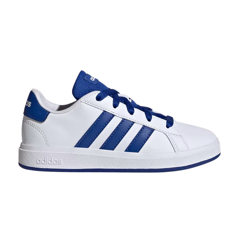 adidas Grand Court Lace-Up K White Royal Blue