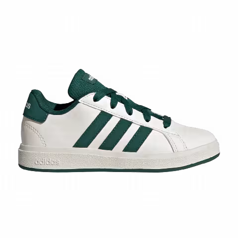 adidas Grand Court Lace-Up K 'Off White Collegiate Green'