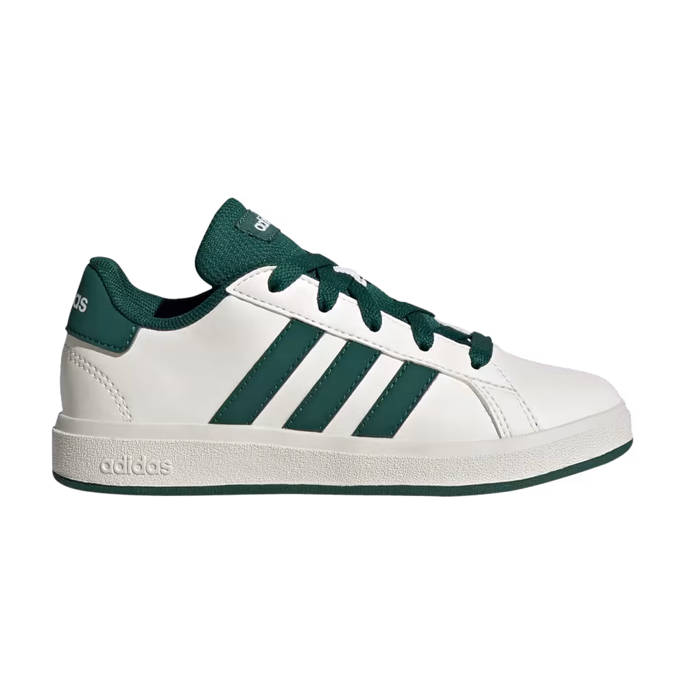 adidas Grand Court Lace-Up K Off White Collegiate Green