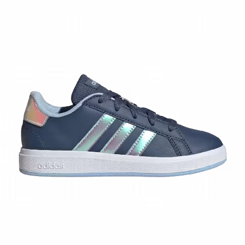 adidas Grand Court Lace K 'Iridescent Stripes - Preloved Ink'