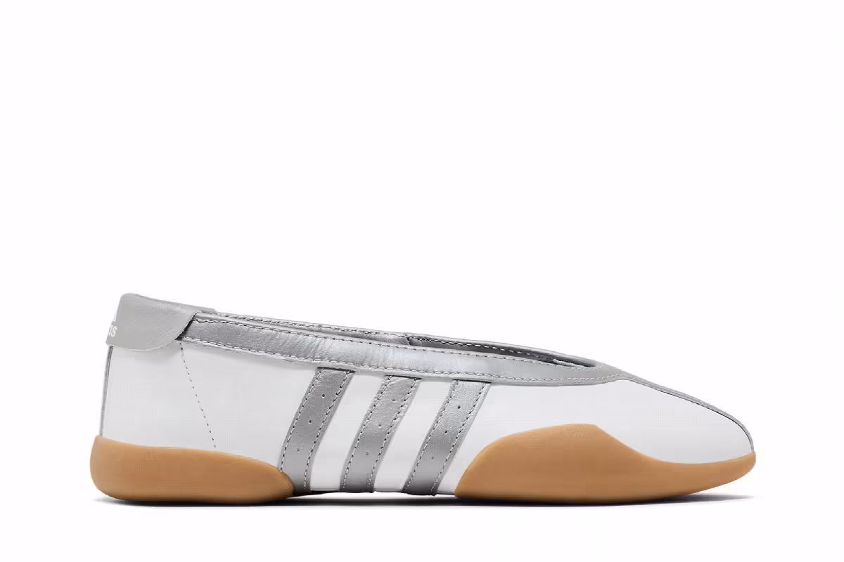 adidas Women's Taekwondo Mei White Silver Metallic Gum, view 2