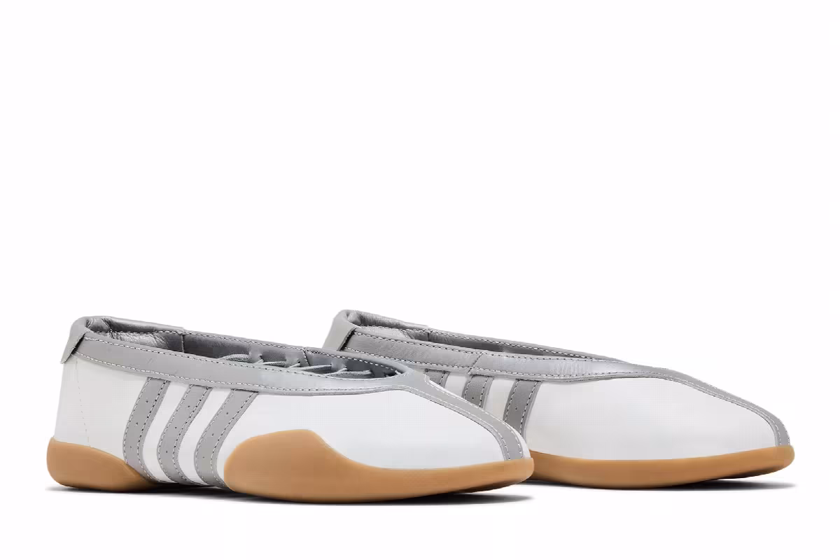adidas Women's Taekwondo Mei White Silver Metallic Gum, view 9