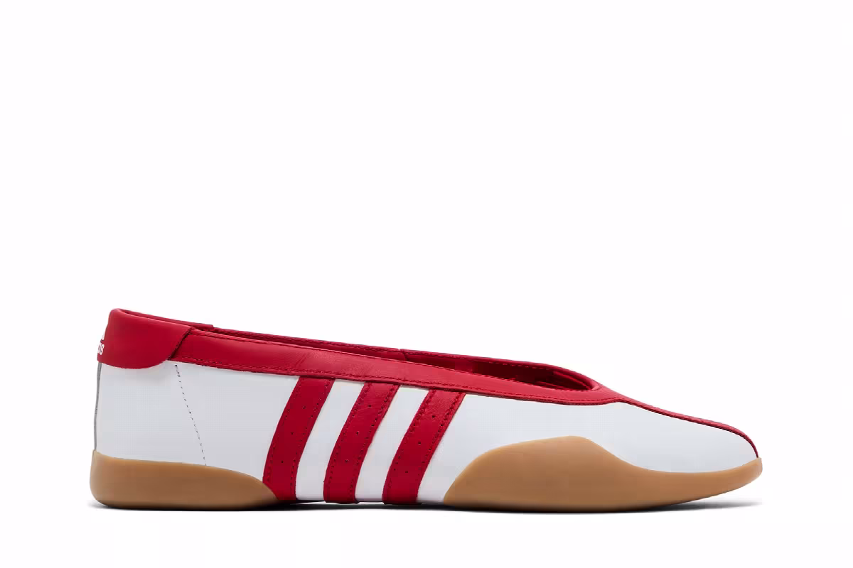adidas Women's Taekwondo Mei White Scarlet Gum, view 2