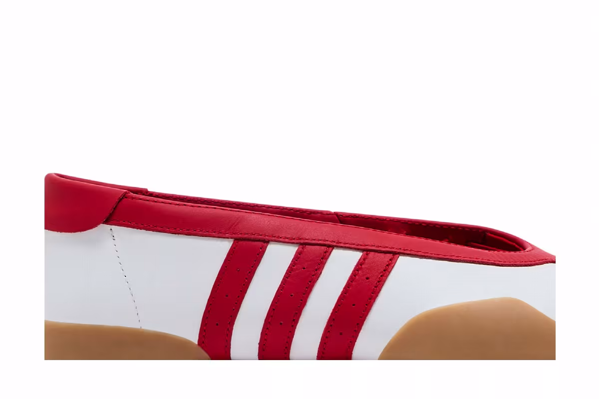 adidas Women's Taekwondo Mei White Scarlet Gum, view 3