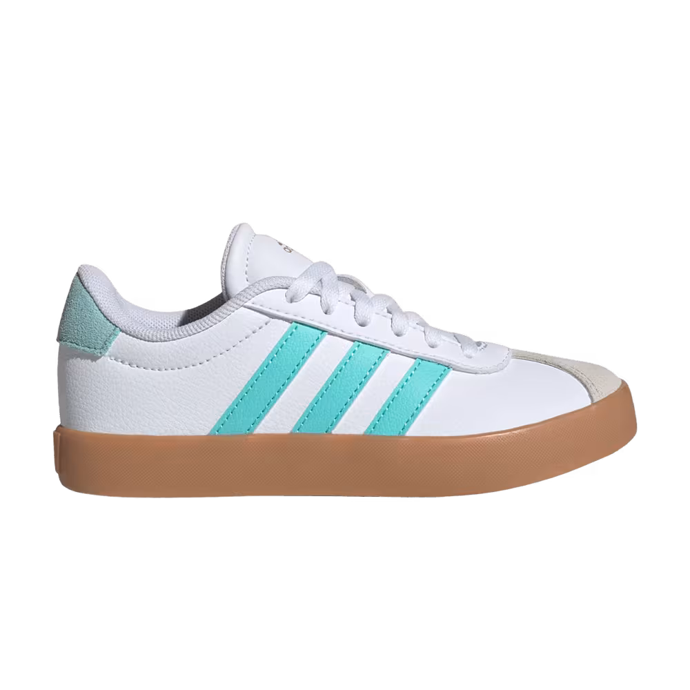 adidas VL Court 3.0 K White Flash Aqua