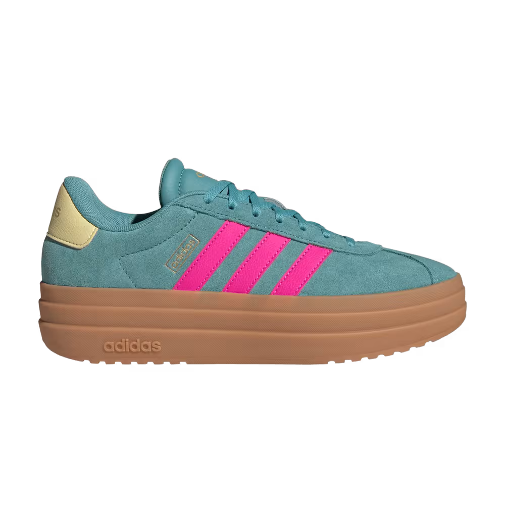 adidas Women's VL Court Bold Powder Teal Shock Pink