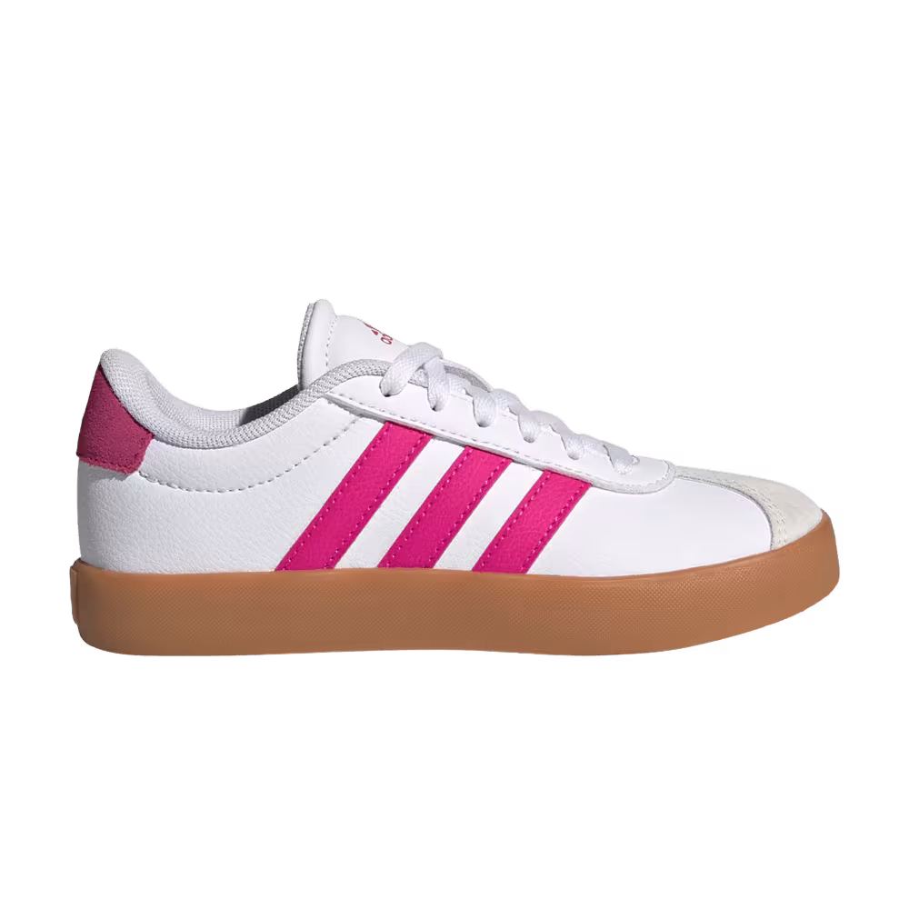 adidas VL Court 3.0 K White Shock Pink