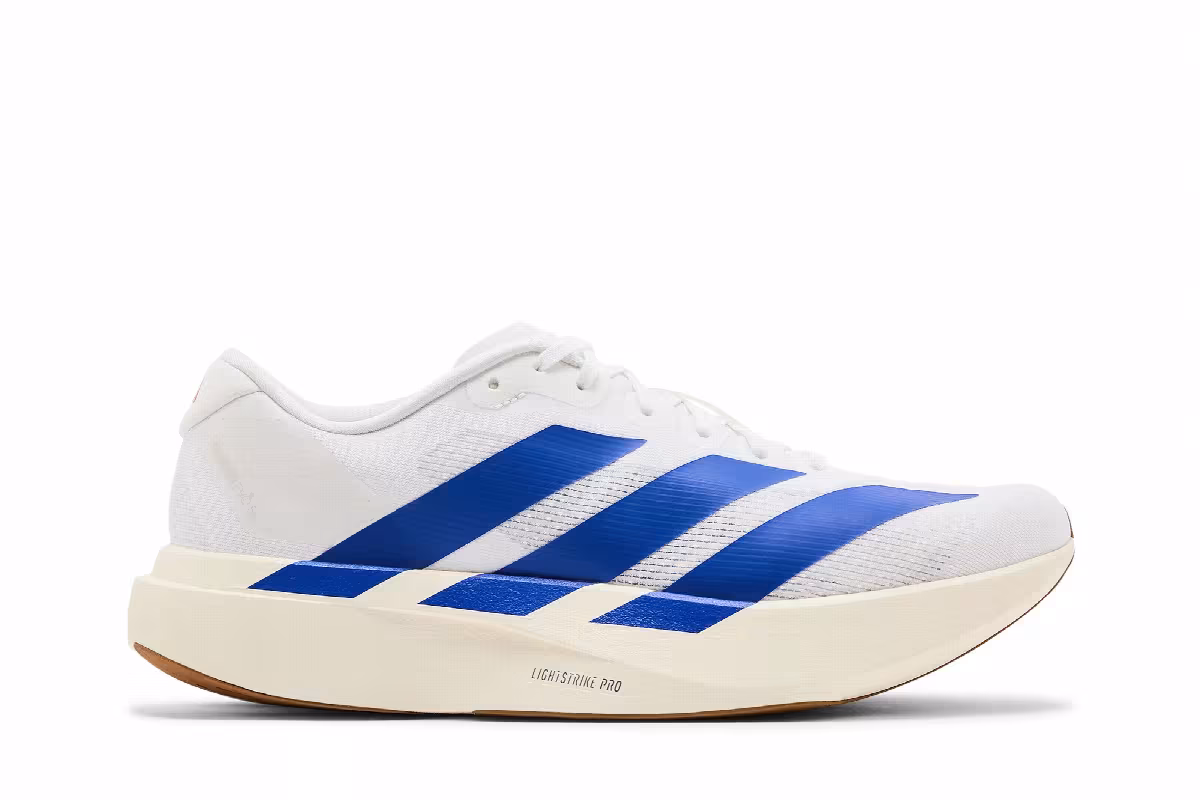 adidas Adizero Evo SL White Royal Blue, view 2