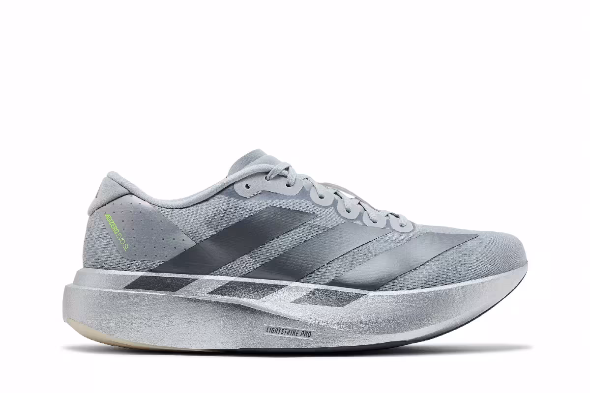 adidas Adizero Evo SL Silver Metallic, view 2