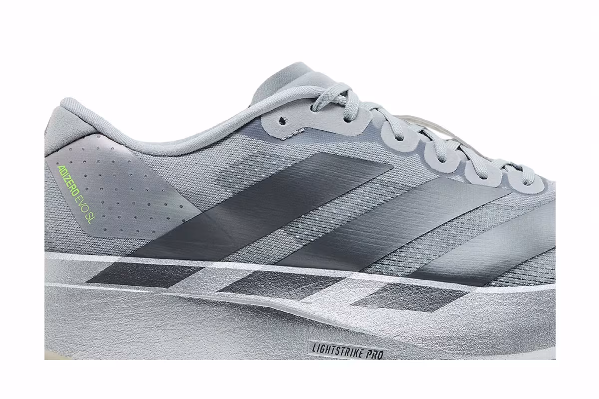 adidas Adizero Evo SL Silver Metallic, view 3