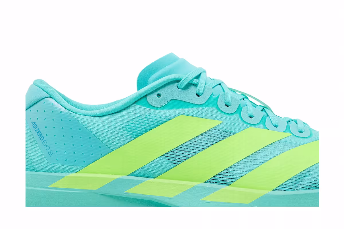 adidas Adizero Evo SL Flash Aqua Lucid Lemon, view 3