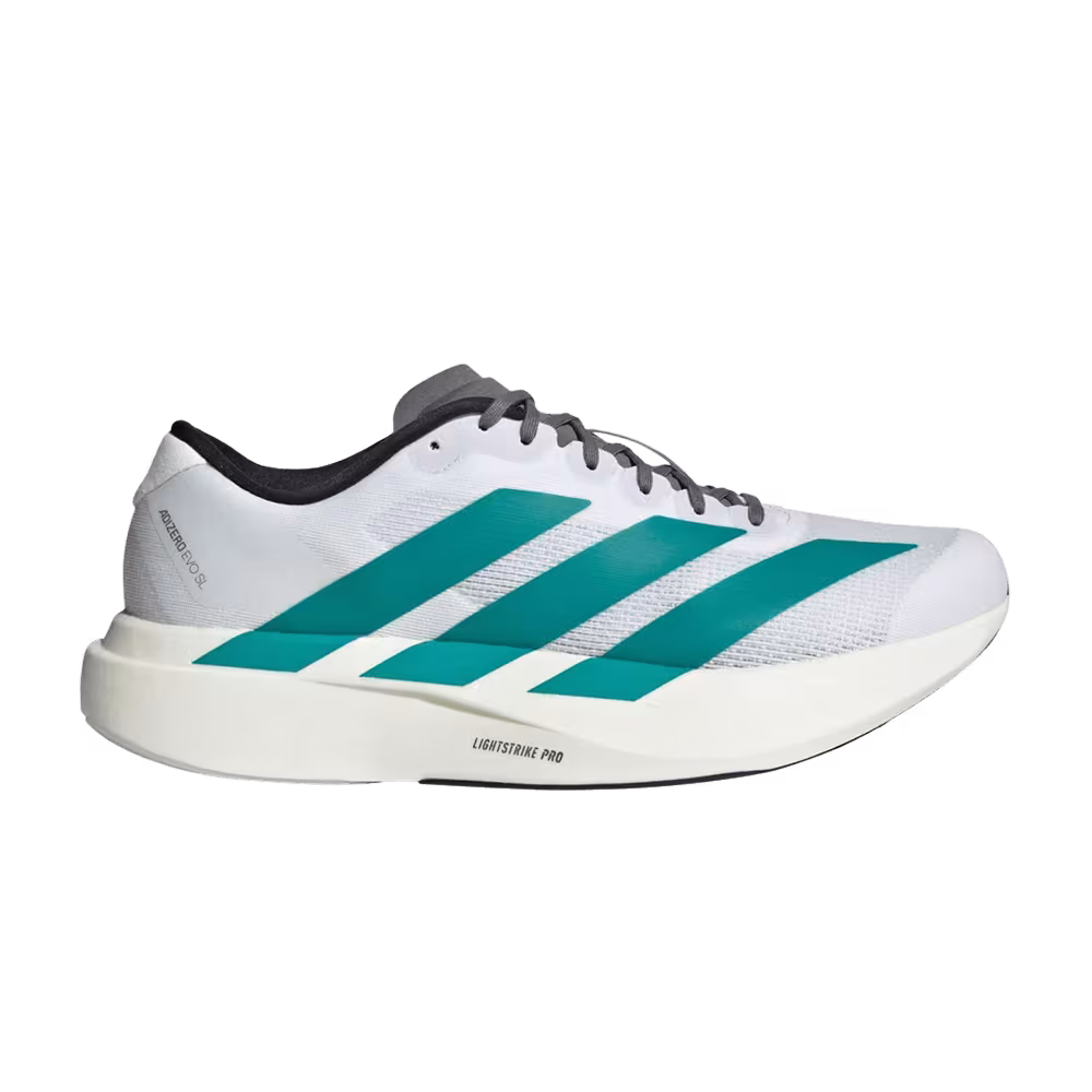 adidas Adizero Evo SL White Pure Teal