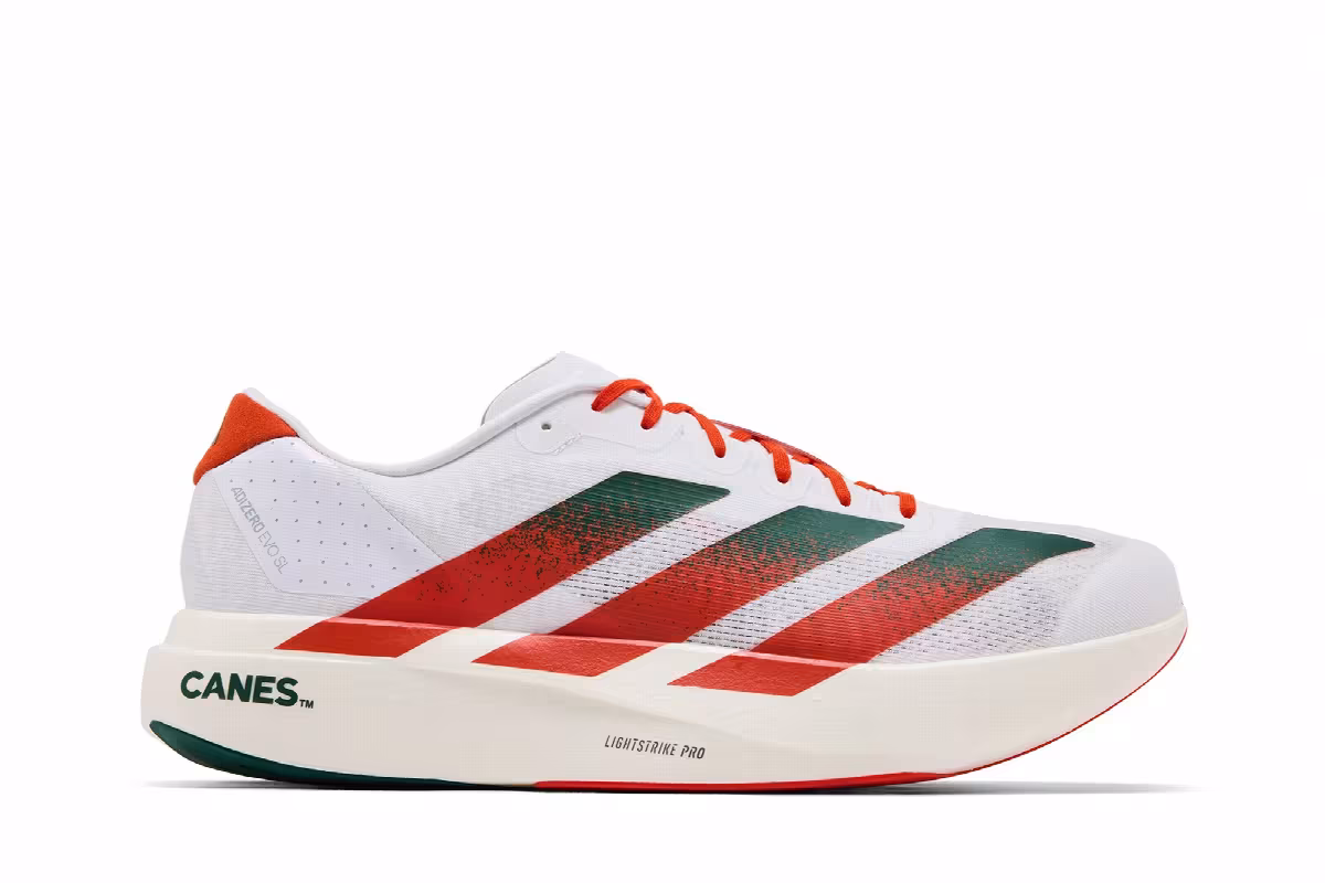 NCAA x adidas Adizero Evo SL Miami, view 2