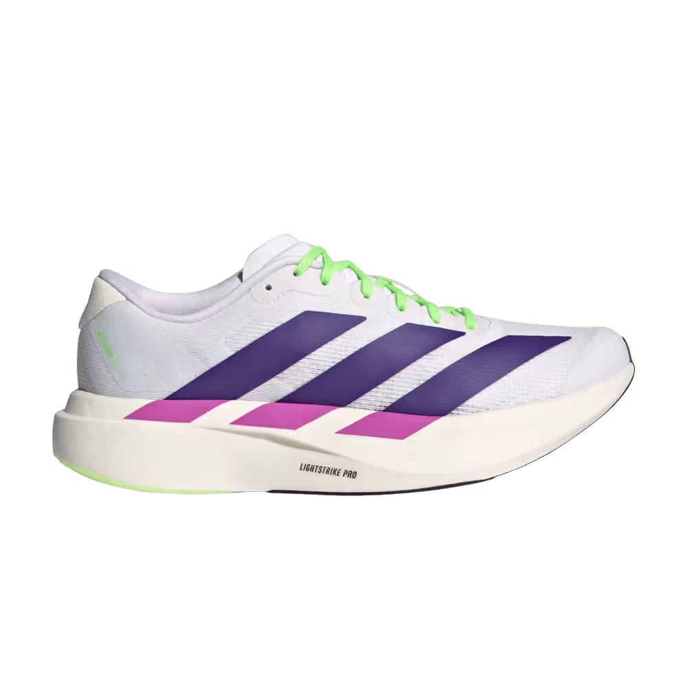 adidas Women's Adizero Evo SL Cloud White Collegiate Purple