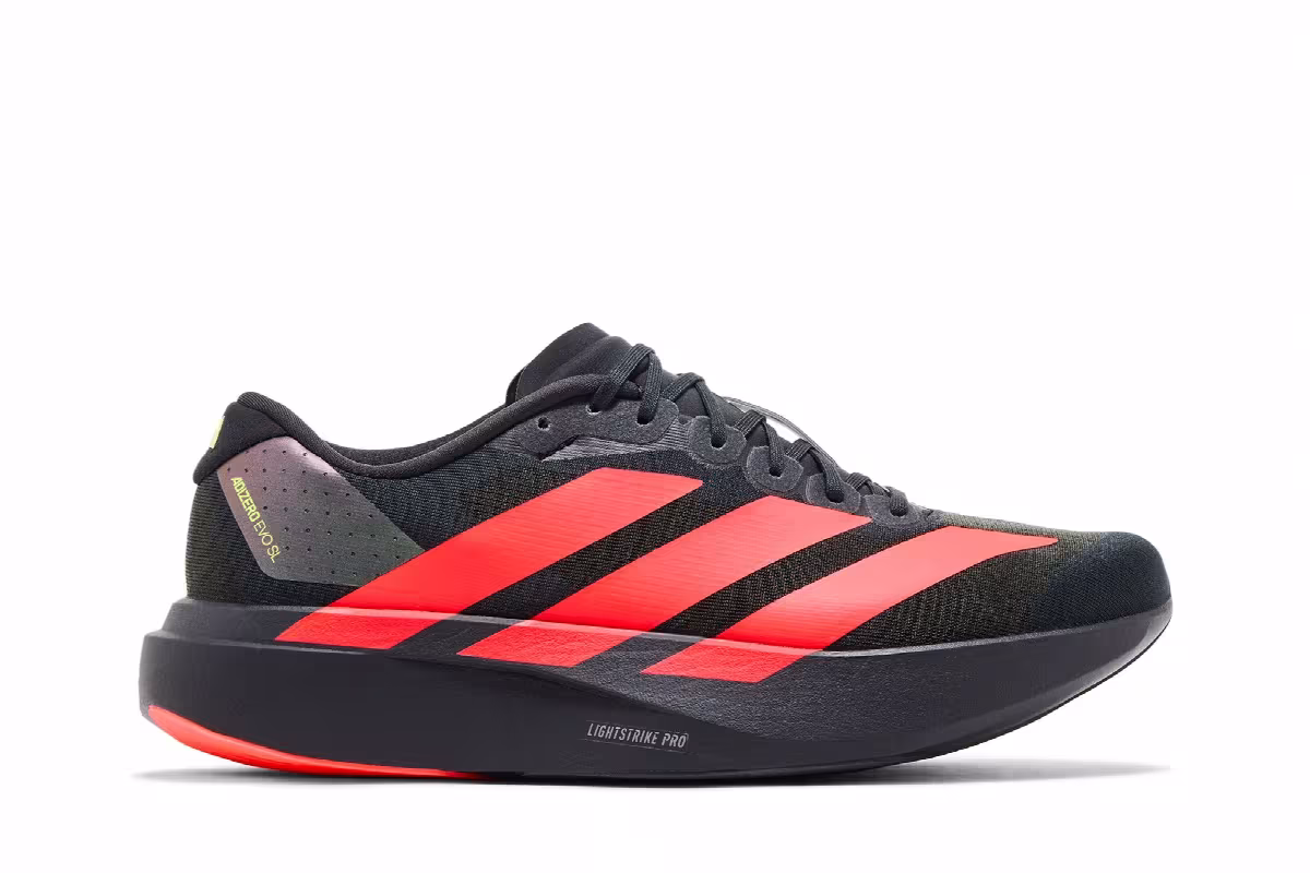 adidas Adizero Evo SL Carbon Lucid Red, view 2