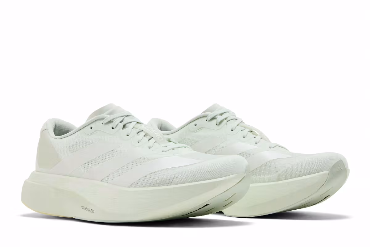 adidas Women's Adizero Evo SL Crystal Jade Zero Metallic, view 9