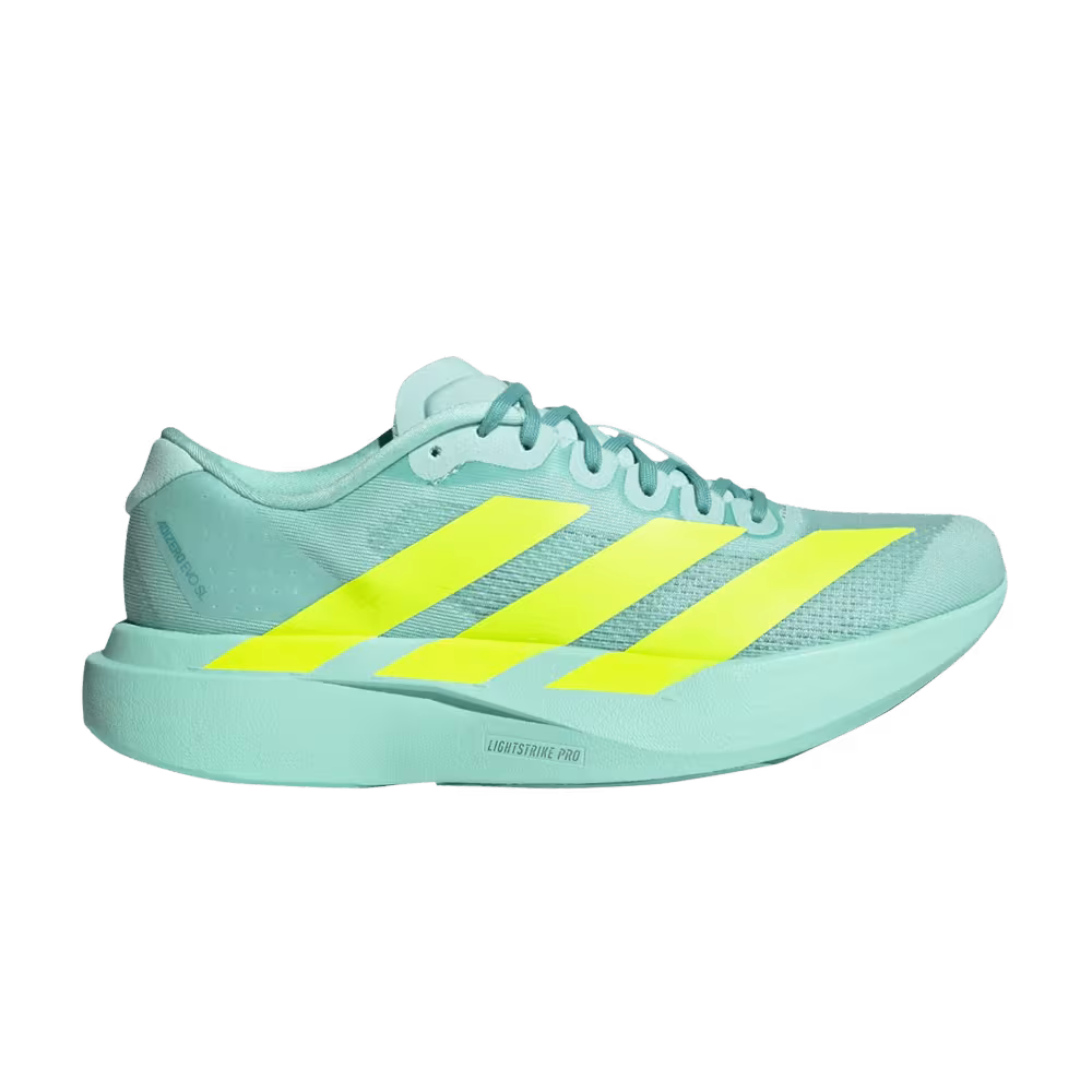 adidas Women's Adizero Evo SL Semi Flash Aqua Lucid Lemon