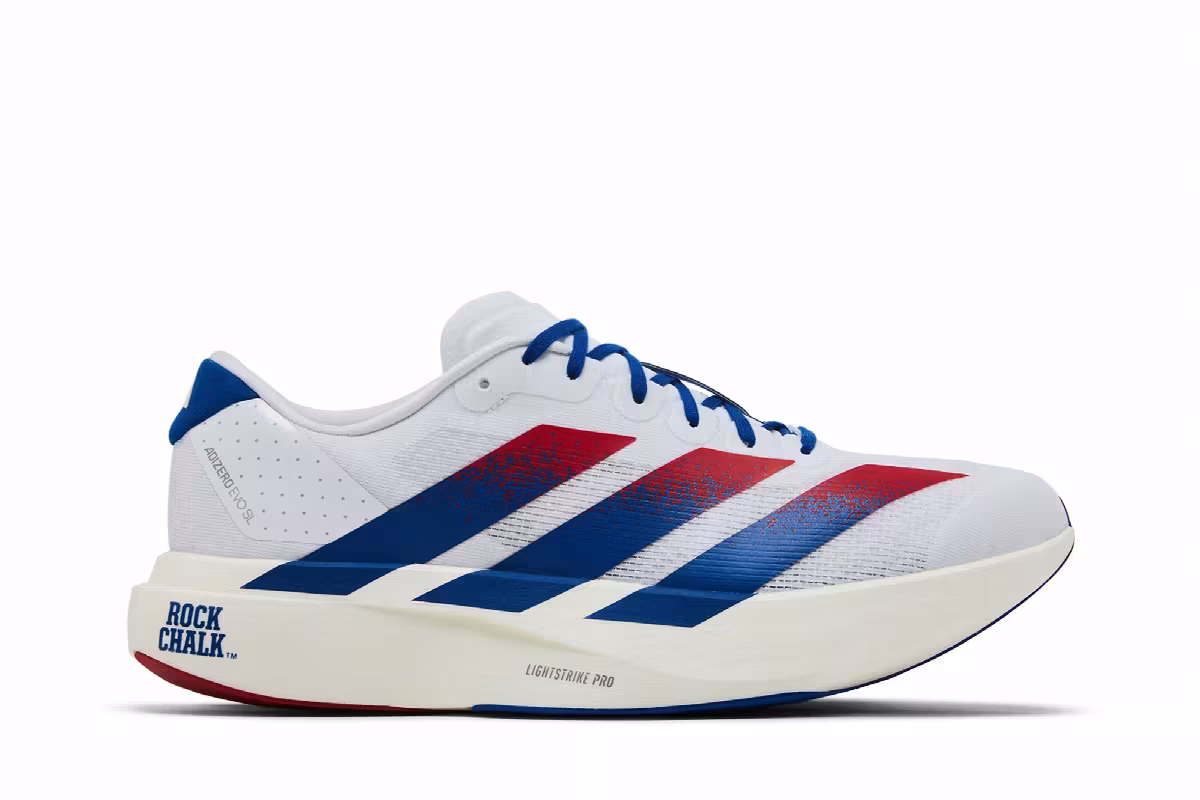 NCAA x adidas Adizero Evo SL Kansas, view 2