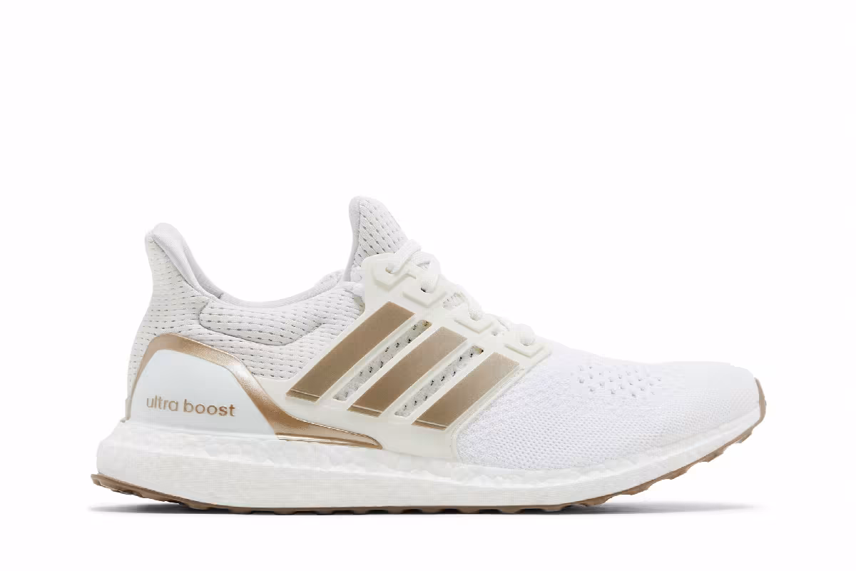 adidas Women's UltraBoost 1.0 White Cyber Metallic, view 2
