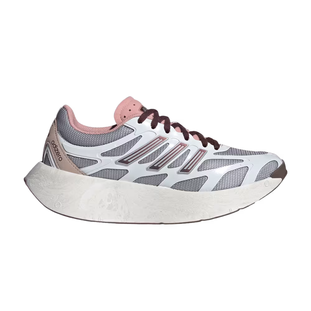 adidas Women's Adizero Aruku Crystal White Aurora Ruby