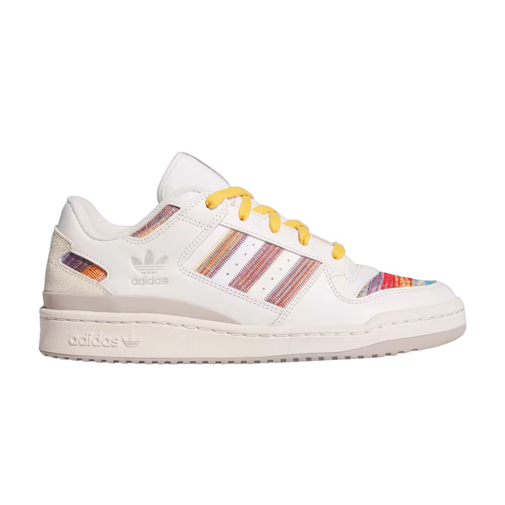 adidas Forum Low CL Serape Pack - White Scarlet Blue Bird