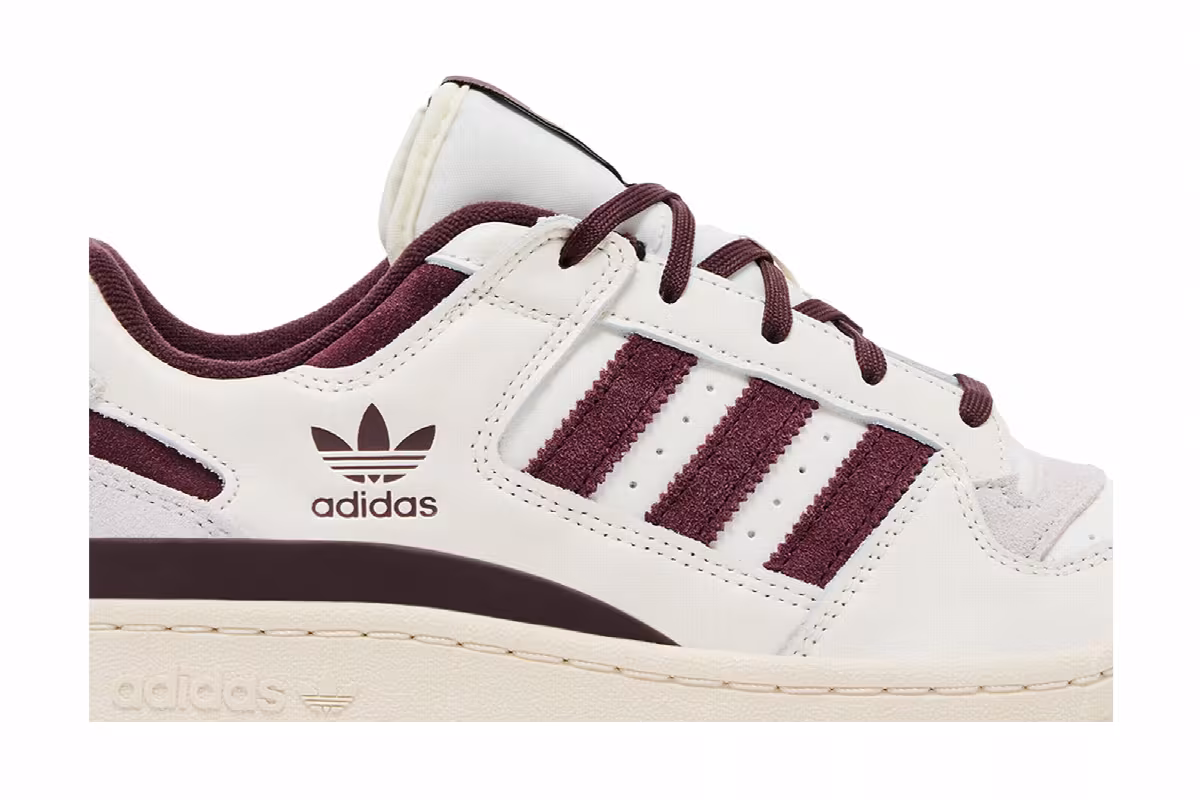 adidas Forum Low CL White Aurora Ruby, view 3