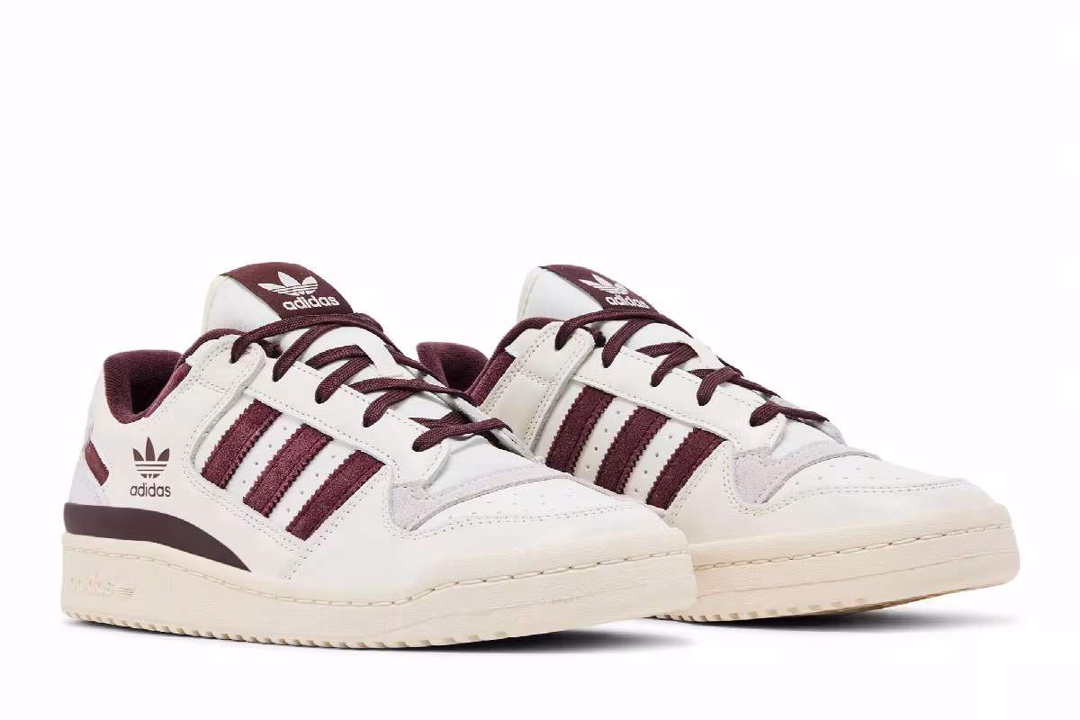 adidas Forum Low CL White Aurora Ruby, view 9
