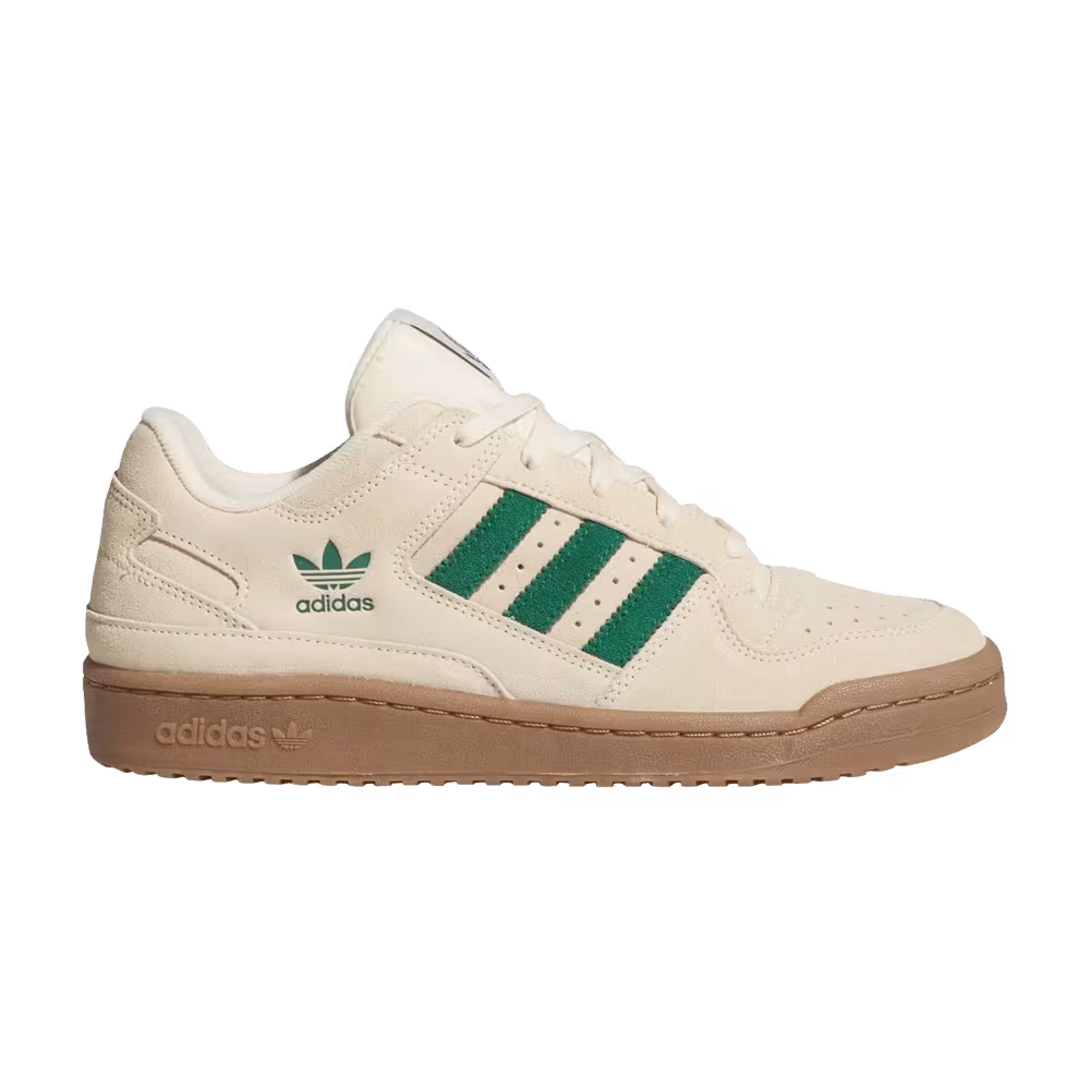 adidas Forum Low CL Warm Vanilla Dark Green
