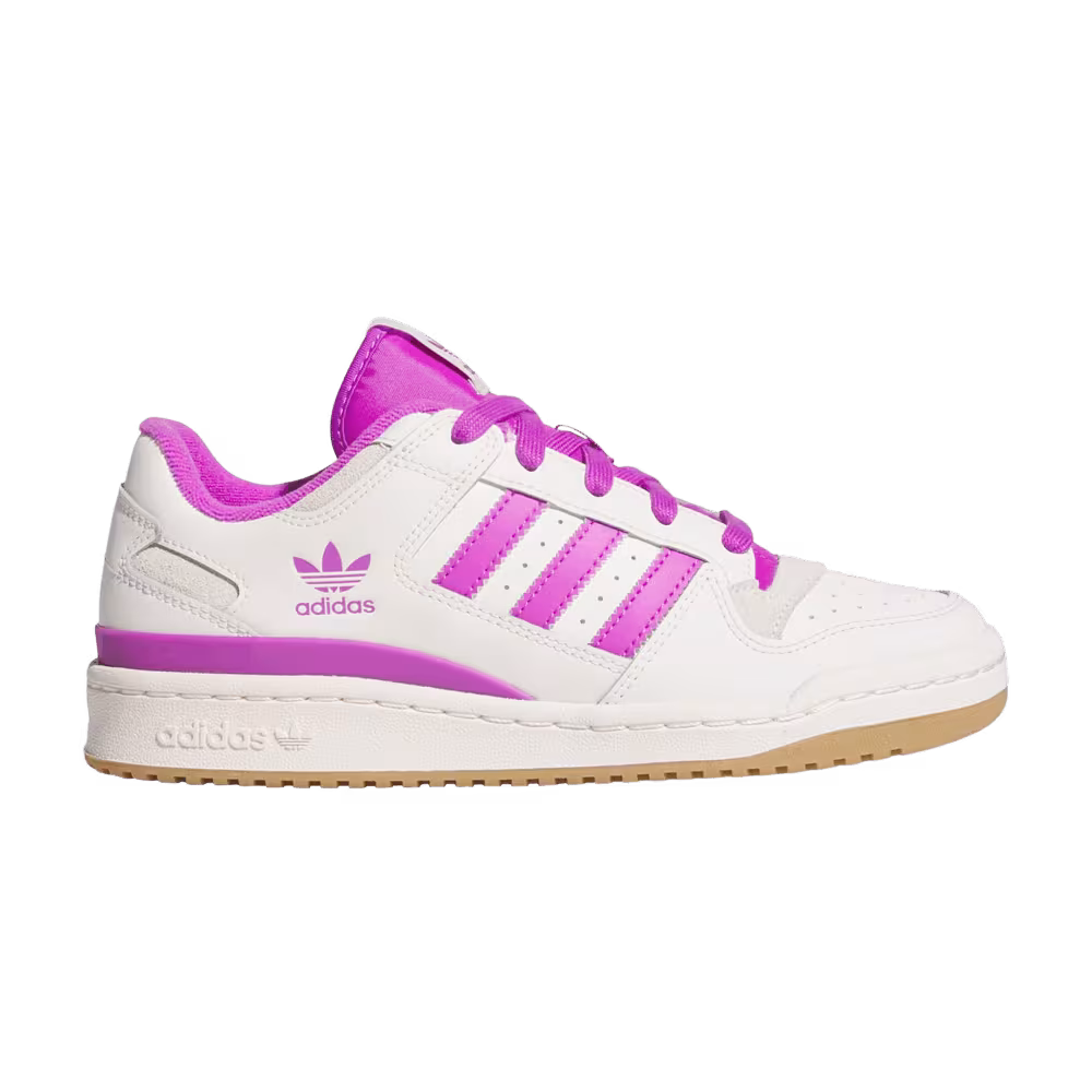 adidas Women's Forum Low CL White Purple Burst