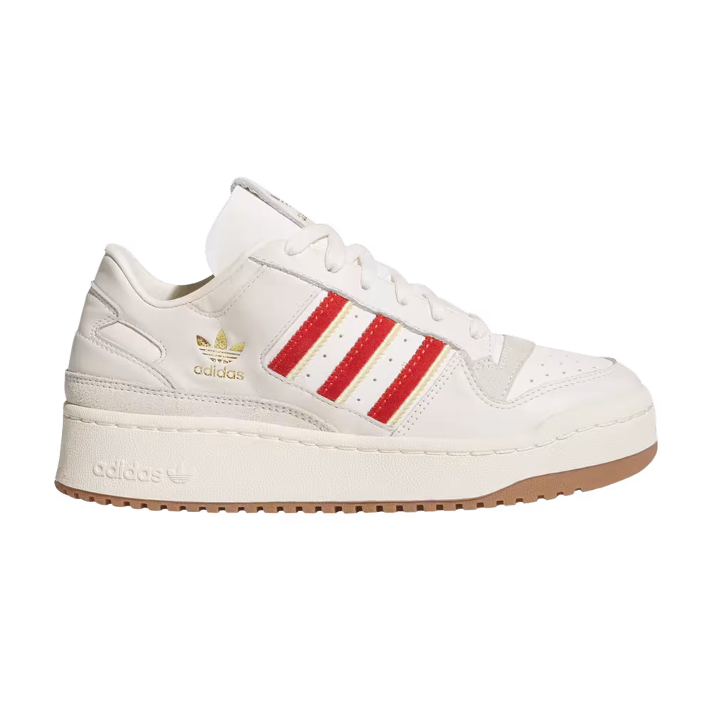 adidas Women's Forum Bold Stripes Cream Team Power Red