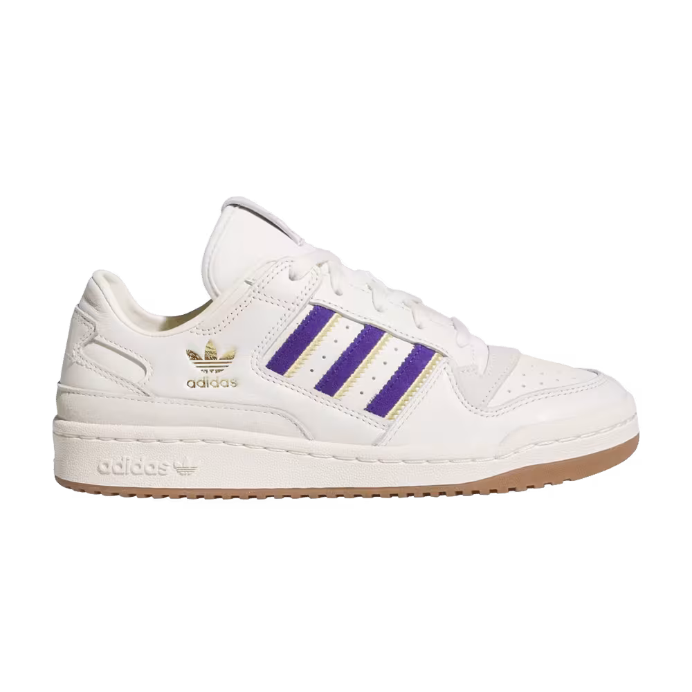adidas Women's Forum Low CL White Collegiate Purple