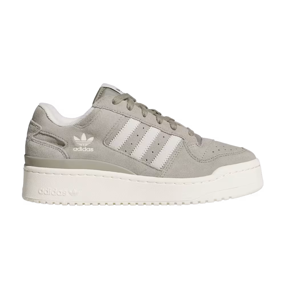 adidas Women's Forum Bold Stripes Silver Pebble