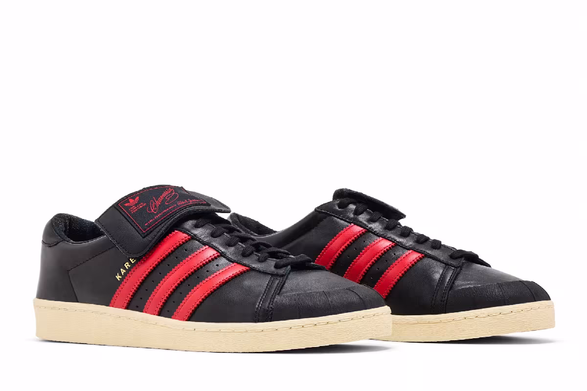 Willy Chavarria x adidas Jabbar Low Black Red, view 9
