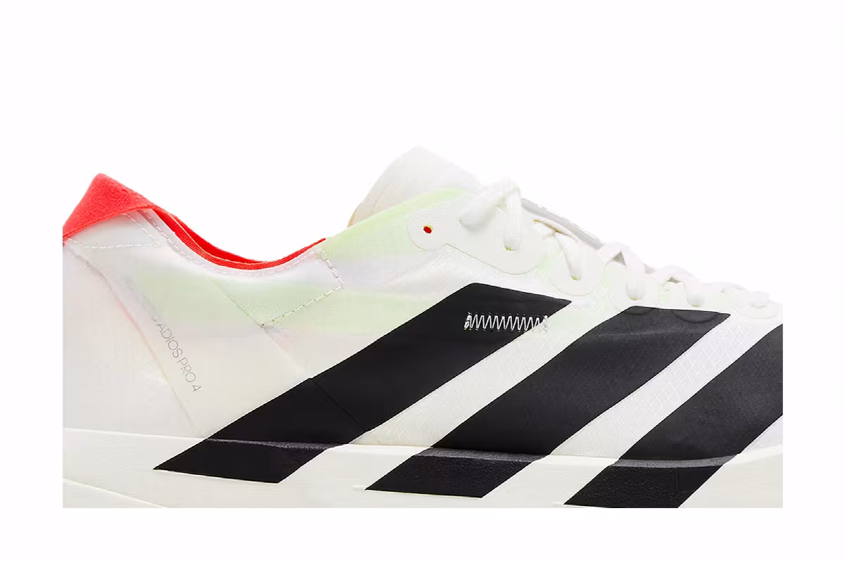 adidas Adizero Adios Pro 4 White Black, view 3