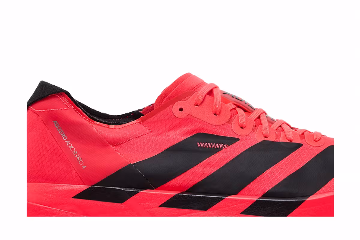 adidas Adizero Adios Pro 4 Lucid Red Black, view 3