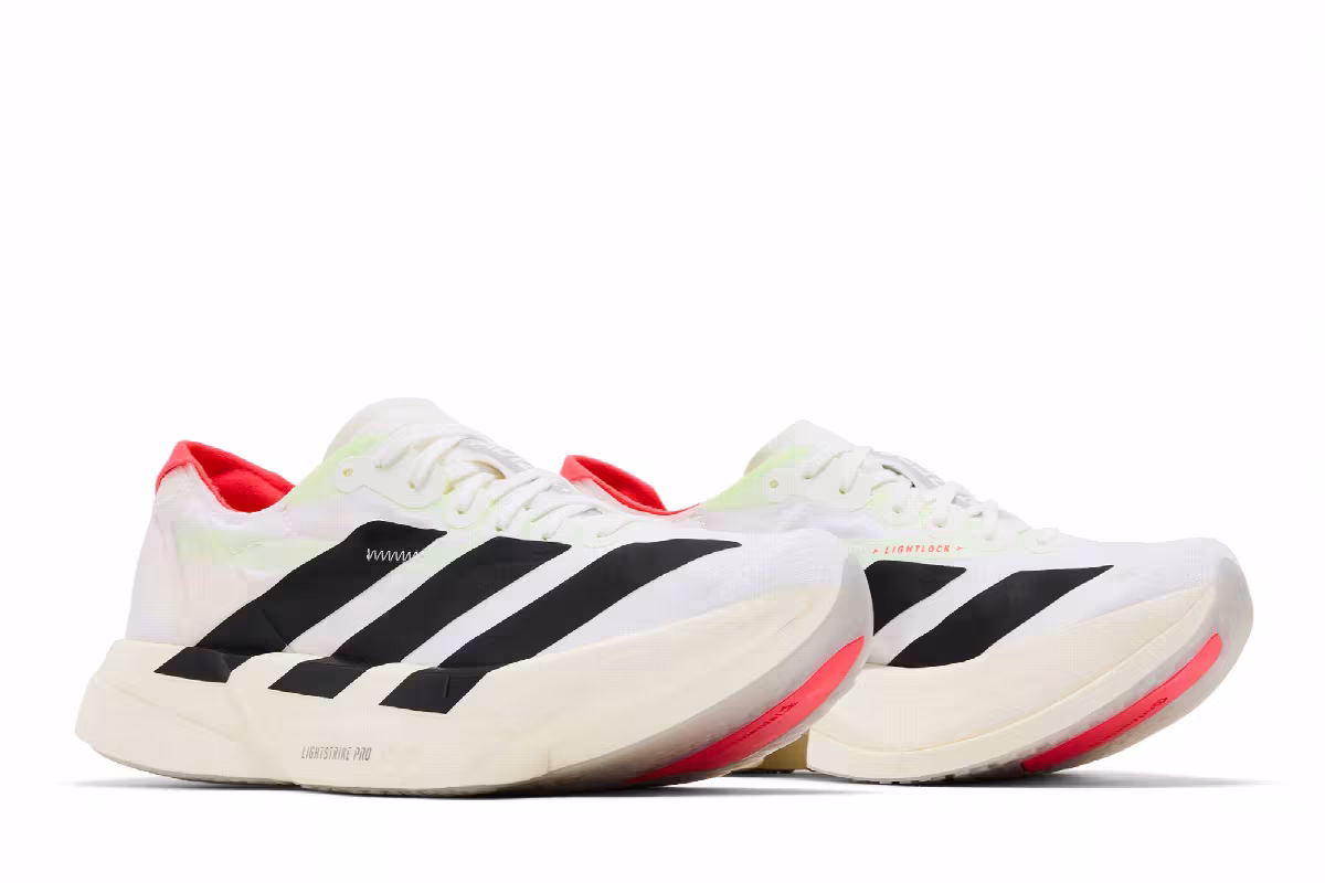 adidas Women's Adizero Adios Pro 4 White Black, view 9