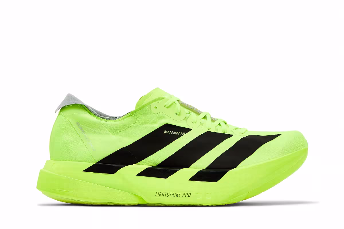 adidas Adizero Adios Pro 4 Lucid Lemon Black, view 2