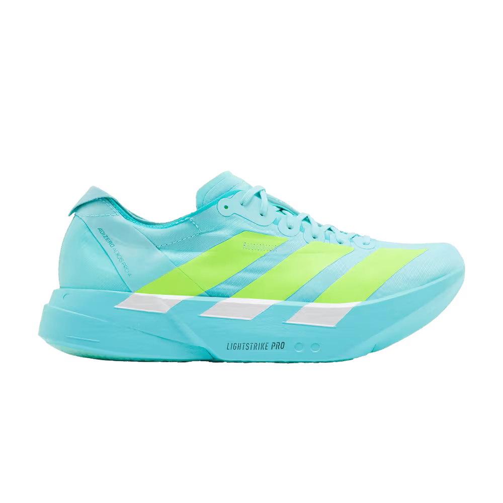 adidas Adizero Adios Pro 4 Flash Aqua Lucid Lemon