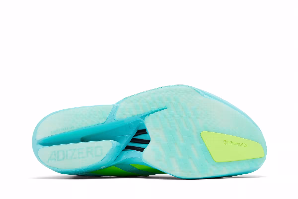 adidas Adizero Adios Pro 4 Flash Aqua Lucid Lemon, view 5